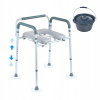VEVOR Toaletná stolička Nosnosť 350LB 495 – 645MM, hliník PE 5,8L, 9,4LB