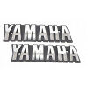 Logá, Emblémy na nádrž paliva Yamaha - Strieborné; 2ks