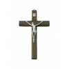Kríž: s kovovým korpusom - tmavohnedý, 12 cm - 36519