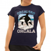 Orcalero Orcala - kosatka v topánkach - Italian Brainrot - dámske tričko s potlačou - Koszulkowy | XXL | Navy | Dámske - super slim
