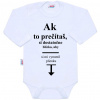 Body s potlačou New Baby ...vymeniť plienku... - 80 (9-12m)