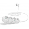 CONNECT IT prodlužovací kabel 230V, 4 zásuvky, 3 m, bez vypínače (bílý) CI-1318