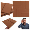 Akustická tlmiaca rohož PANEL 50x50x3cm štvorec so skosenou hranou, hnedá, na stenu