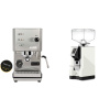 Profitec GO, brushed stainless steel + Eureka Mignon Bravo, CR white