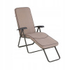 Záhradné lehátko - Modena Square Beige Patio Garden Deckchair (MODENA SQUARE záhradné ležadlo béžové PATIO)