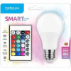 LED žiarovka Modee Lighting LED žiarovka E27 RGB+W 9,4W 806 lumenov + diaľkové ovládanie 60W