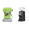 Ascaso Dream PID, Fresh Pistachio + Eureka Atom 60, black