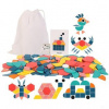 DIDAKTICKÉ DŘEVĚNÉ PUZZLE Tvary 180 ks