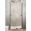RADAWAY FURO BLACK DWJ RH 90cm ľavé sprchové dvere do niky, profil čierny, sklo číre - s kolmou vzperou