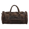 Kožená cestovná taška hnedá - Greenwood Boper hnedá