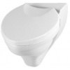 Villeroy & Boch Oblic, Klozetové sedátko s poklopom, závesy nerez biela Alpin 88466101