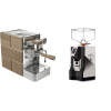 Stone Espresso Mine Premium Wood + Eureka Mignon Perfetto, NX black