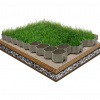 vidaXL Zatrávňovacie mriežky 16 ks zelené 60x40x3 cm plast - Zelená - 156619-216741