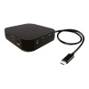 i-tec TB3TRAVELDOCKPD dokovacia stanica a replikátor portov Kábel Thunderbolt 3 Čierna (TB3TRAVELDOCKPD)