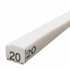 Silikónové tesnenie, penová guma, obdĺžnik 20x20mm