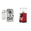 ECM Puristika PID, anthracite + Eureka Mignon Perfetto, CR ferrari red