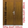 Soft Dvojkrídlové vchodové dvere plastové plné Emily 165x180 cm - Akce!