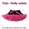 Tutu - Dolly sukňa pre dievčatá od 3 do 6 rokov, čierna so sýto ružovou