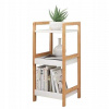 Regál ModernHome Regály 29,5 cm x 72 cm x 29 cm biele