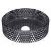 SAPHO BEAUTY MARAGUA Ø39,5cm umývadlo na dosku okrúhle, bez prepadu, sklenené, čierne, TY214