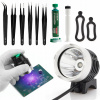 UV LAMPA NA SOLDER MASKU + SADA 6 PRESNÝCH PINZET TECHREBAL