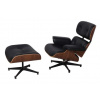 Kožené kreslo Charles & Ray Eames replika orech