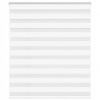 Roleta zebra, biela, šírka tkaniny 125,9 cm, polyester