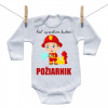Boodyy Body s dlhým rukávom Keď vyrastiem budem požiarnik 92 (18-24 mesiacov)