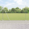 zahrada-XL Plot s stĺpmi Strieborná 1.4 x 10 m Ocel potiahnutá PVC 3353771