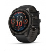 Garmin fenix® 8 – 47 mm, AMOLED, Sapphire, Carbon grey DLC titanium s Black/Gray silikonovým řemínkem, EU 010-02904-21