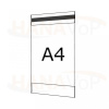 Plastová kapsa A4 na výšku typ C 1x magnet - PVC kapsa A4V - 1x magnet - 1 ks