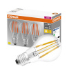 3PAK LED žiarovka E27 A60 CL 11W = 100W 1521lm 2700K Warm 300° Filament OSRAM BASE