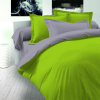 Bavlnené obliečky sivá-zelená