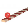 Ochrana povrchu Knuffi®, typ D, magnetická, dĺžka 1 m, červená/biela, 50 x 20 mm