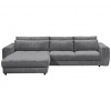 MID.YOU ROHOVÁ SEDACIA SÚPRAVA, textil, kompozitné drevo, antracitová - Online Only obývacie izby - 002220033607