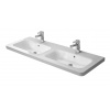 Duravit DuraStyle Dvojumývadlo nábytkové 130x48 cm, s 1 otvorom na batériu, s WonderGliss, alpská biela 23381300001