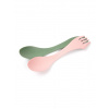 Turistický príbor Light My Fire Spork Original 2 Pack Bio - sandy green/dusty pink