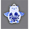 Cibulák – Magnetka – sova 8,5 cm – originál cibuľový porcelán 1. akosť
