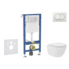Geberit Duofix Set predstenovej inštalácie, kompaktného klozetu Oudee Vortex a dosky softclose, tlačidlo Delta, biela SANI11CA3169B