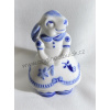 Cibulák Zajačica 10 cm originálny cibulák český porcelán Dubí, cibuľový vzor,