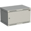 Rozvaděč nástěnný SENSA 6U 400mm, dveře plech, RAL 7035, SENSA-6U-64-21-G
