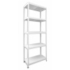Kovový regál Biedrax 60 x 90 x 210 cm, biely - 5 políc biele lamino 12mm