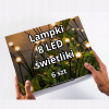 Solárna zapichovacia záhradná lampa - Zápustná solárna lampa, čierna, 8LED, SKYLIGHT, 6 ks (Slnečná žiarovka zvrásená čierna 8 -led Skillk 6 ks)