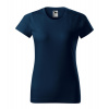 MALFINI BASIC 134 / Tričko, dámske - námorná modrá XXXL