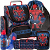 Aktovka školská taška - Školská taška Spiderman Set 5Ele