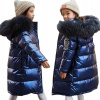 Detská bunda - Bunda Parka M899 120 (Bunda parka s kapucňou Girls Warm Winter)