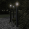 Vonkajšia Stojaca Lampa Čierna Hliník 110 Cm