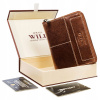 Peňaženka - Vždy divoká peňaženka prírodná koža hnedá N31892-HWM-9694 Produkt obočia-mužov (Divoký Buffalo Leather Pánsky porfel N31892-HWM bronz)