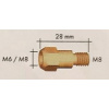 Abicor Binzel Náhradní díly pro svářecí hořák CO2 240A, 260A a 360A Díl hořáku CO2 240A, 260A a 360A: 142.0005 Mezikus - držák špičky MB 36 M6/M8 142.0005