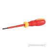 VDE Soft-Grip Electricians Screwdriver Slotted - 0.5 x 3 x 75mm Silverline